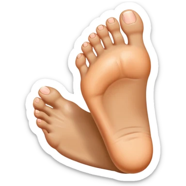 Toe flipping someone off sticker