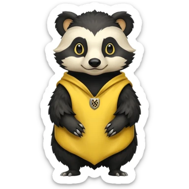 Hufflepuff badger sticker