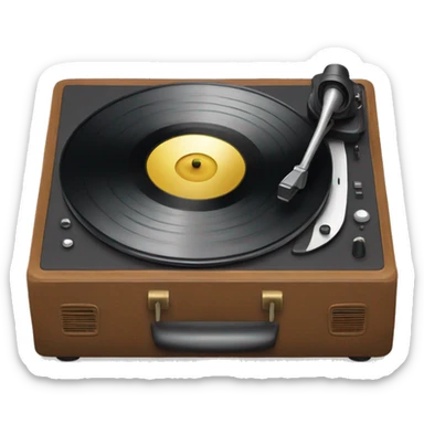 Record player sticker