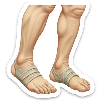 Stinky man feet sticker