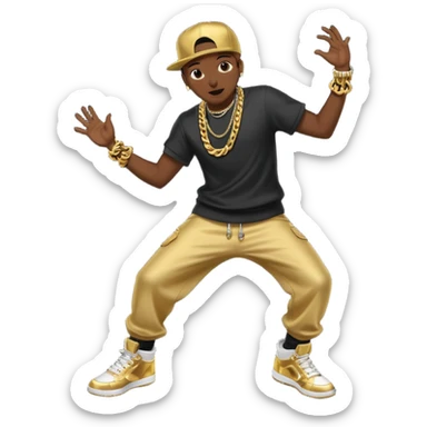 hip hop dancing sticker