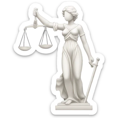 Lady justice sticker