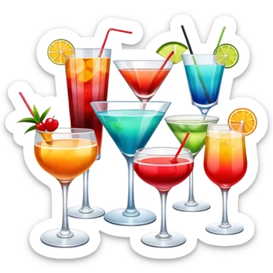 Las Vegas cocktails sticker