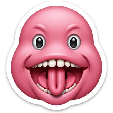 Mouth tongue sticker