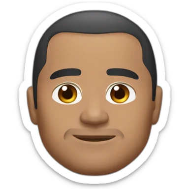 Dwayne Johnson White one eyebrow raise sticker