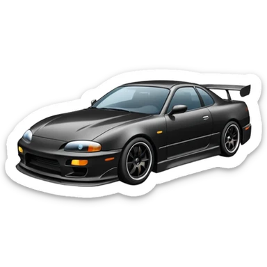 A car drifting in the streets  sticker