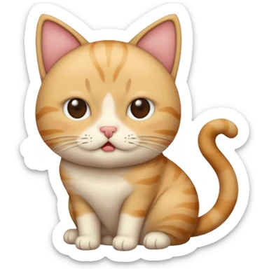 tung tung sahur pooping on a cat sticker