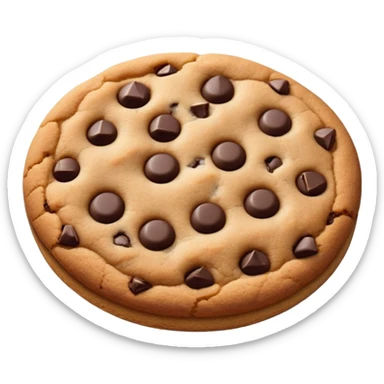 1 piece of choco chip cookie sticker