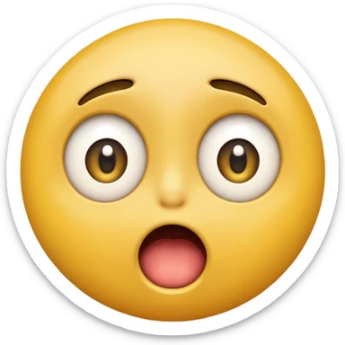 Shocking mamoji face sticker