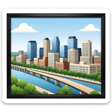 I moved to Little Rock in the state of Arkansas sticker