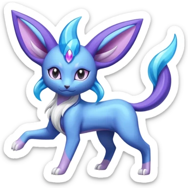 Luxio-Espeon-Suicune-Amaura-fusion sticker