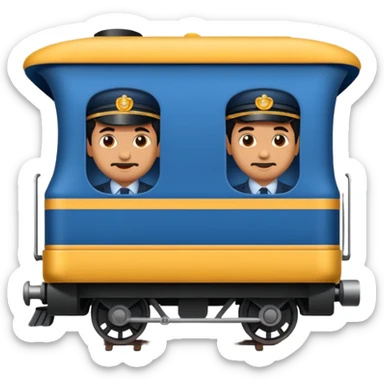 train referencing key scenes from Agent Sai Srinivas Athreya, emoji style sticker