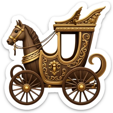 Roman chariot sticker