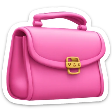 pink channel flap purse sticker