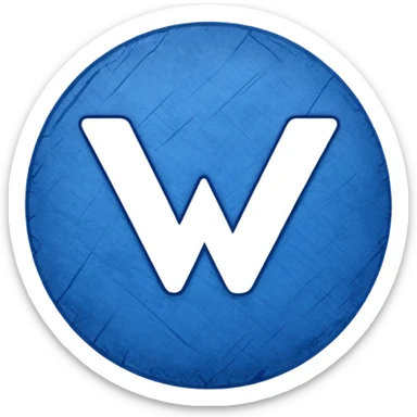 blue tick ✅ in circular form with a rough outer body  sticker