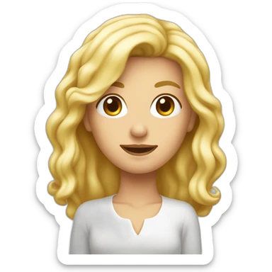 Suédoise blonde mince sticker