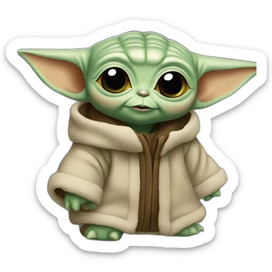 baby yoda sujetando una camara sticker
