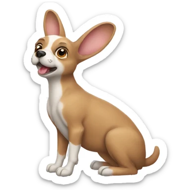 perro conejo tortuga sticker