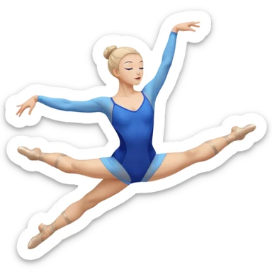 esame test compito verifica studiare danza aerea blu sticker