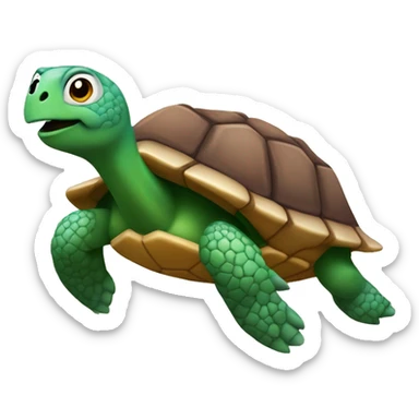 Tortuga con corazones  sticker