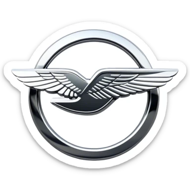 Aston Martin logo sticker