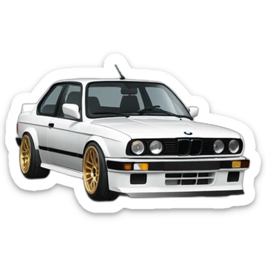 Bmw e30 drift sticker