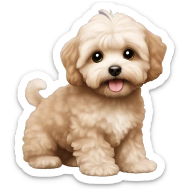 maltipoo brown sticker