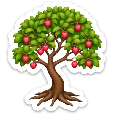 Emoji de manzanita de aiphon color negro  sticker