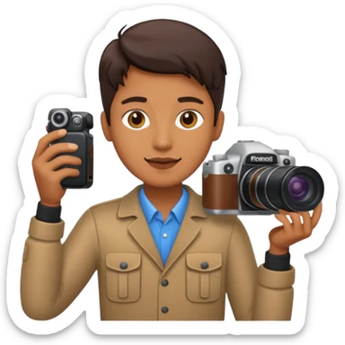 fotógrafo moderno sticker