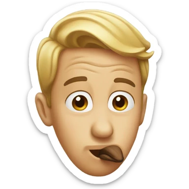 blowing kiss sticker