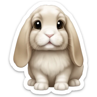 Holland lop bunny sticker