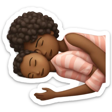 girl sleeping with boyfriend  sticker