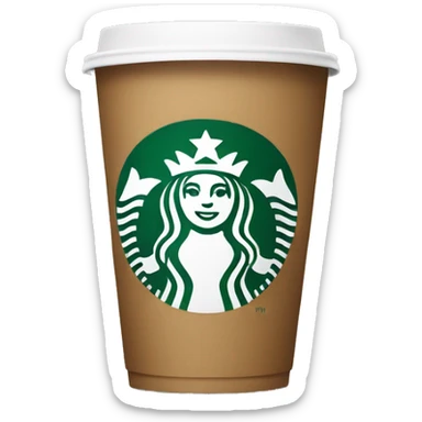 Starbucks coffee cup sticker