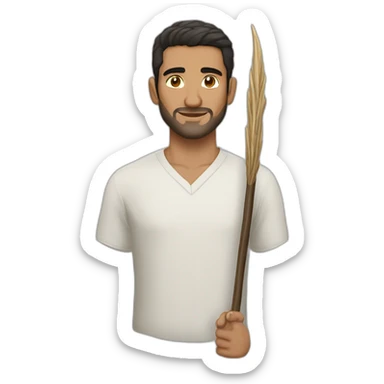 Oussama Ben Lade with long barb sticker