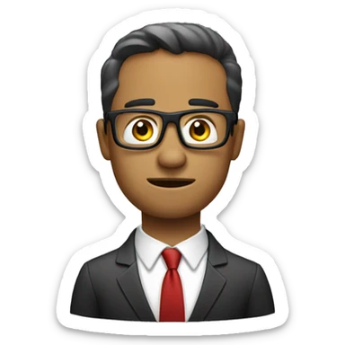 bussines man saying "no" sticker