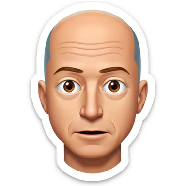 deranged jeff bezos sticker