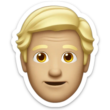 Blond older man  sticker