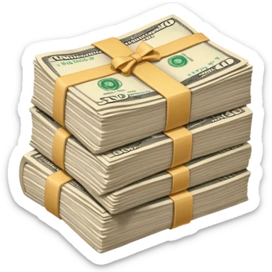 financial bills sticker