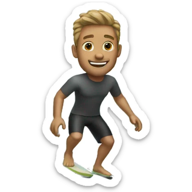 trevor surfing sticker