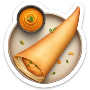 Butter masala dosa sticker
