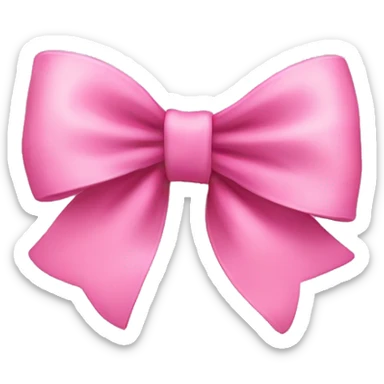 pink bow sticker