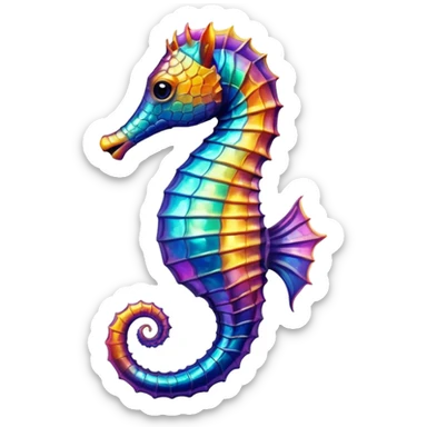 Seahorse - чтобы выглядил как настоящий sticker