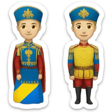 Russian and Ukraine sticker