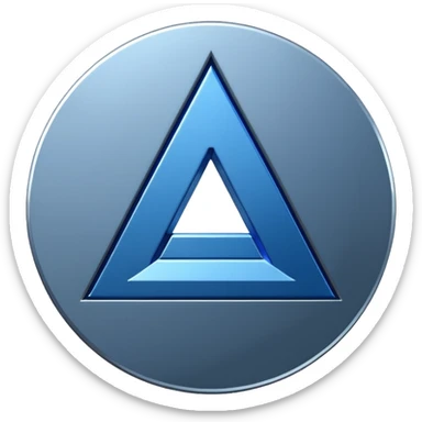 LOGO DE AUTOCAD EN 3D sticker