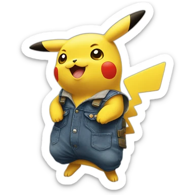Pikachu qui fait un pouce sticker