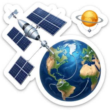 Space satalites sticker