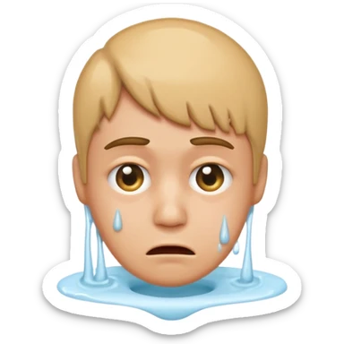 Head in a toilet sticker