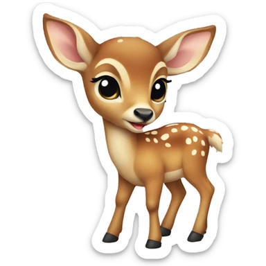 baby deer sticker