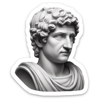 roman statue sticker