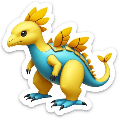 Heliolisk-Helioptile-Koraidon-Pokémon, full body sticker